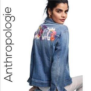 NWT-Anthro Pilcro Amore Embroidered Jacket, SZ, M